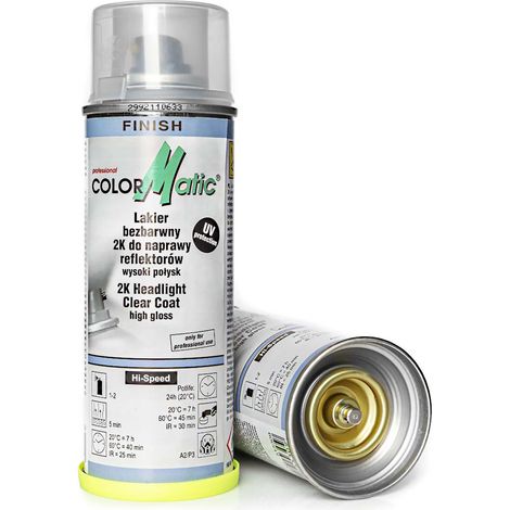Vernice acrilica trasparente per fari e lampade Klar Spray 200ml COLORMATIC (1/5)