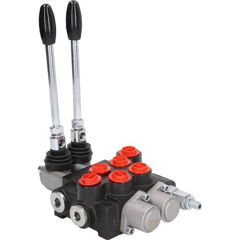 Distributeur hydraulique directionnel 2 voies double effet P40‑2OT pour tracteur, chargeur, remorque (1/5)