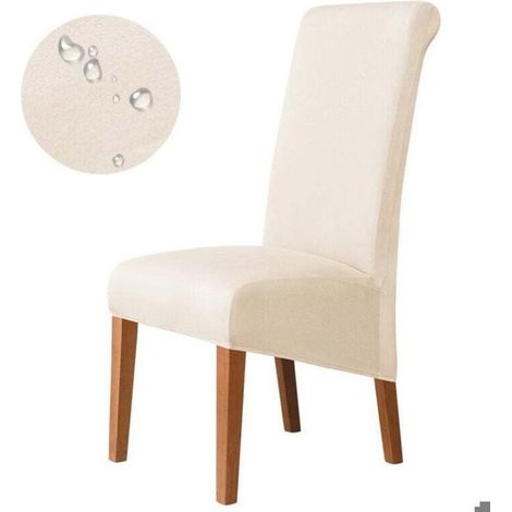 Chair Covers pour Salle à Manger, Housse de siège Extensible Douce pour Grande Chaise de Salle à Manger, Protecteur de Chaise (1/4)