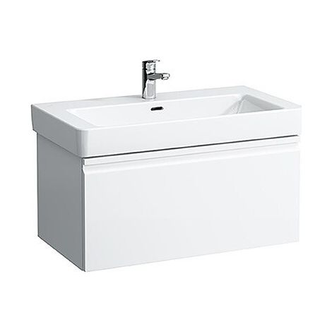 Meuble sous-vasque LAUFEN PRO S 810 x 390 x 450 mm 1 tiroir et tiroir intérieur multicolore LAUFEN