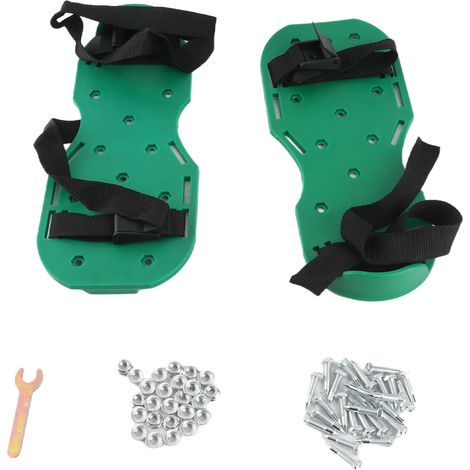 Chaussures aératrices de pelouse, sandales à crampons pour le jardin, chaussures d'aération du sol avec sangles réglables pour l'entretien de la pelouse (1/5)
