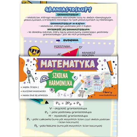 Mathematische Akkordeon-Spickzettel - Pyramiden B6