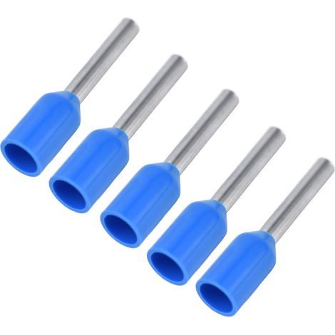 Bornes à sertir à broche électrique, 1000 pièces, virole isolée, connecteurs d'extrémité de cordon 20 AWG, KitE7508 bleu (1/5)