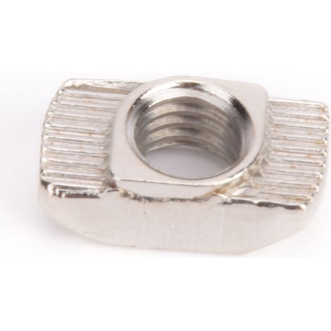 100 T-Nutensteine, vernickelt, Kohlenstoffstahl, Gleitverbinder für Aluminiumprofile (M8) (1/5)