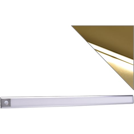 LAMPADA LED RICARICABILE 3W CON SENSORE DI MOVIMENTO LUCE NATURALE 4000K° - BARRA LUMINOSA MAGNETICA IN ALLUMINIO PER ARMADI CUCINA E CORRIDOI (1/5)