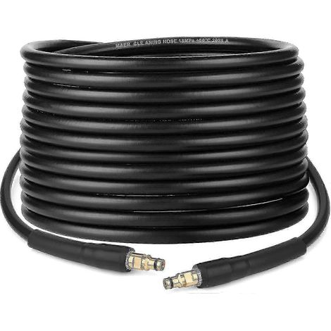 Tuyau de nettoyeur haute pression de 10 mètres avec raccord rapide compatible avec Kärcher K2-K7 (1/5)
