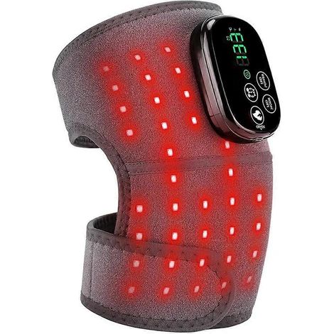 Genouillères multifonctionnelles avec chauffage infrarouge électrique (650 nm et 850 nm) et lumière rouge pour détendre les muscles et les articulations des jambes. - JBMEDIA (1/4)