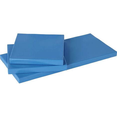 Outdoor Seat Cushion Pads Rattan Furniture, 3 PCs Garden Furniture Cushions, Sky Blue (1/5)