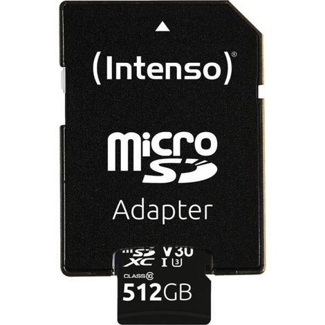 Intenso 3433493 memoria flash 512 GB MicroSDXC UHS-I Classe 10 (1/3)