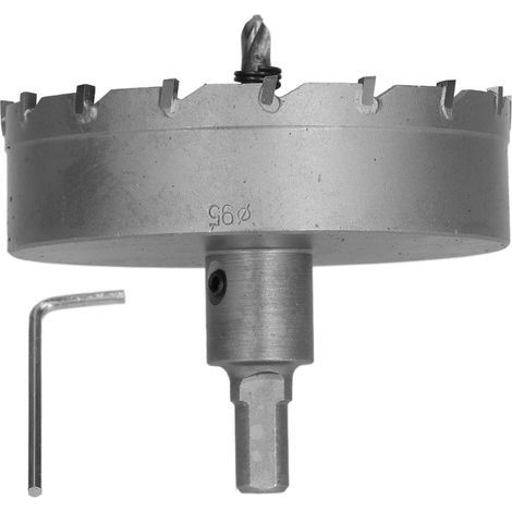 95-mm-Hartmetall-Lochsäge für Metall, Edelstahl, Stahlblech, Hochleistungs-TCT-Bohrer, professioneller Lochöffner (1/5)