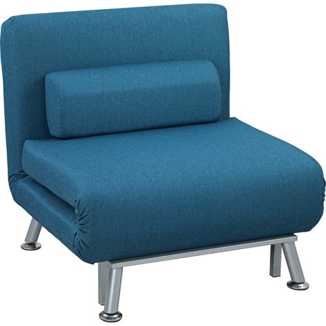 Fauteuil convertible MELANIE bleu (1/5)