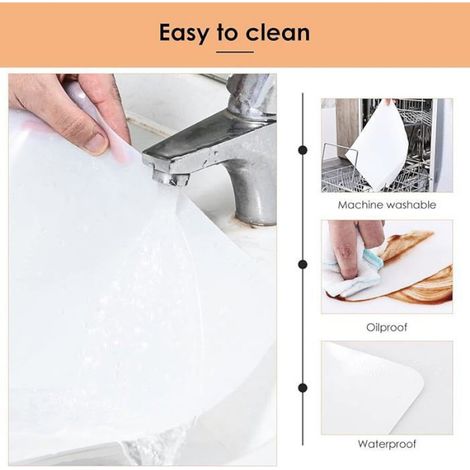 Tapis En Silicone - 60 X 40 Cm - 1 5 Mm - Antidérapant - Pour Plan De Travail Cuisine Bricolage Résine - 1 Pièce (1/5)