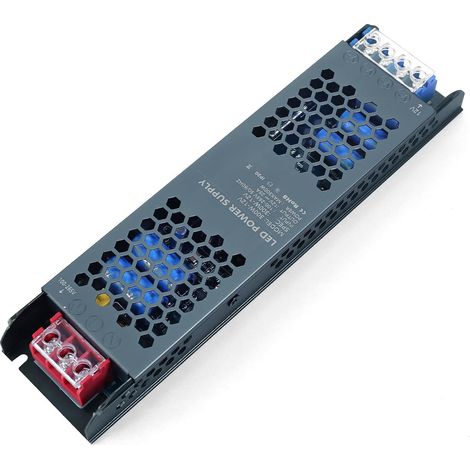 Transformateur 220V 12V 300W LED Driver, Alimentation à Découpag 220V AC à 12V DC 25A Ultra Mince Transfo Adaptateur Conducteur à Tension Constante Basse Tension Adapter pour LED Bande (1/5)