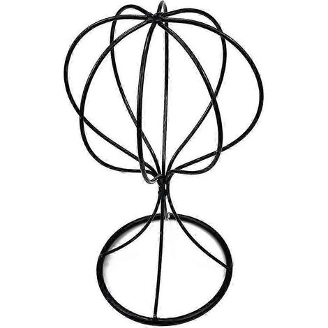 Tischständer aus Metall in Ballonform zur Präsentation von Perücken, Hüten, Mützen und Schmuck – Organizer-22cm (1/5)
