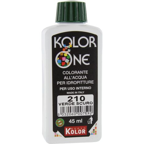 COLORANTE KOLOR ONE ML.45 N.210 VERDE SCURO. Prezzo per 1 pezzo. (1/2)
