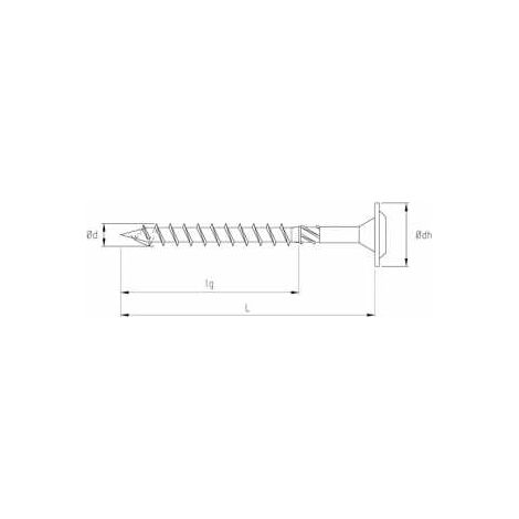 Eurotec Holzbauschraube Paneltwistec Tellerkopf blau 10,0x140 T50 50 Stk (1/5)