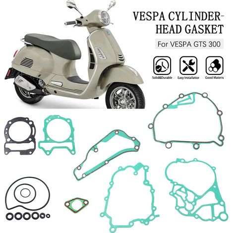 Complete Longjia Zongshen cylinder head protection and gasket kit for Aprilia SR250/GTS/SR300 Victoria 300