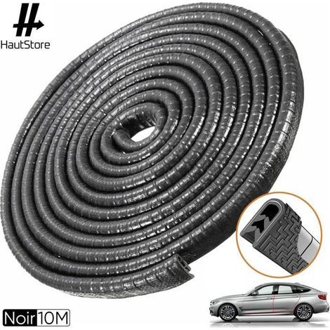 Protection Portiere Voiture, Acier à Ressort en U à L\'intérieur, Protection en Caoutchouc de Port de Voiture (4M Noir)-Ywey (1/5)