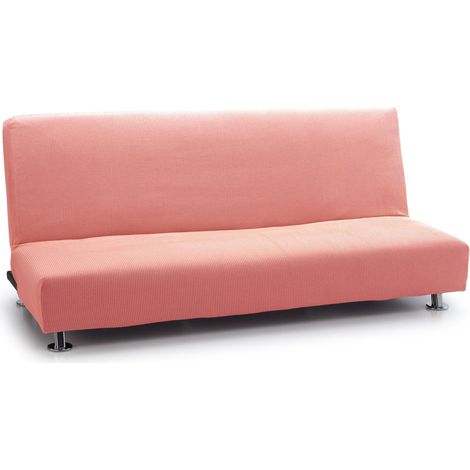 Housse élastique pour canapé lit clic clac Trois Places Modèle Reale Rose Pastel Housse de canapé lit Universelle Protecteur en Tissu Jacquard Toucher Coton (1/5)