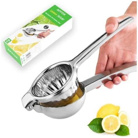 Stainless Steel Manual Citrus Juicer - Large Stainless Steel Manual Citrus and Lime Squeezer (1/4)