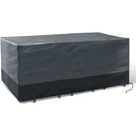 Housse de protection pour tables de jardin rectangulaires de 250 x 250 x 90 cm. Convient également au mobilier d'extérieur. (1/5)