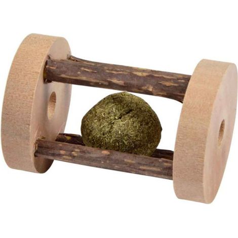 Jouet Rouleau pour Chat "Matatabi" 6cm Naturel (1/4)