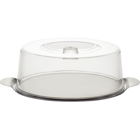 Bandeja de servicio aps acero inoxidable transparente 30 cm