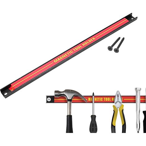 Bande porte-outils magnétique, bande magnétique pour outils Support de stockage d'outils de grande capacité - Barre à outils en métal pour garage, atelier, organisateur d'outils peu (1/5)