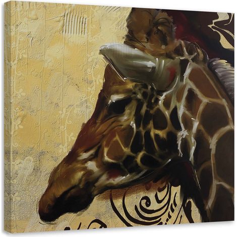 Tableau déco Zèbre Animaux Nature 40x40 (1/5)