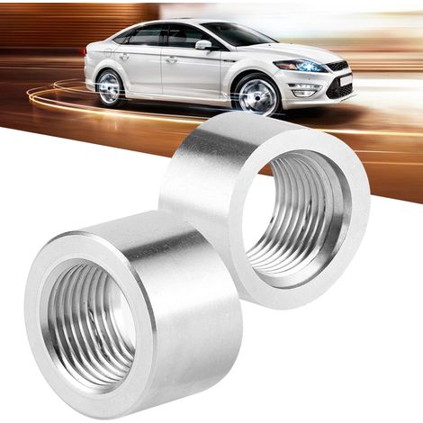 2 Stück Sauerstoffsensor-Anschlussstopfen aus Edelstahl SS304, M18 x 1,5 Innengewinde, gekerbt, O2-Sauerstoffsensor-Zubehör (1/5)
