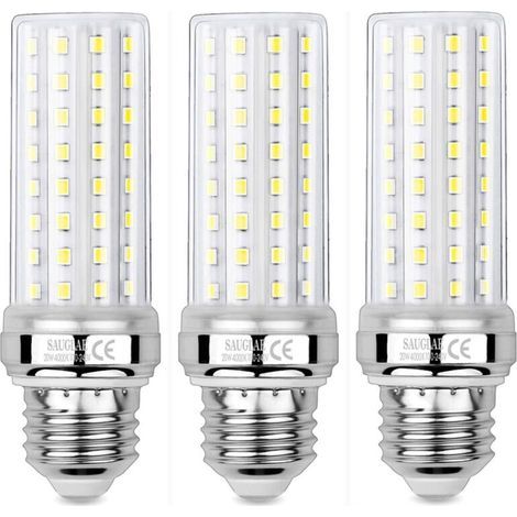 3 Pièces Ampoules de Maïs LED 20W, Équivalent 150W Ampoule Incandescente, 2300LM, 4000K Blanc Neutre, Ampoules à E27 Vis Edison NPTERBL (1/5)