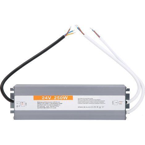 Wasserdichtes 250-W-LED-Netzteil, 24-V-Gleichstromtransformator für Außenbeleuchtung (1/5)