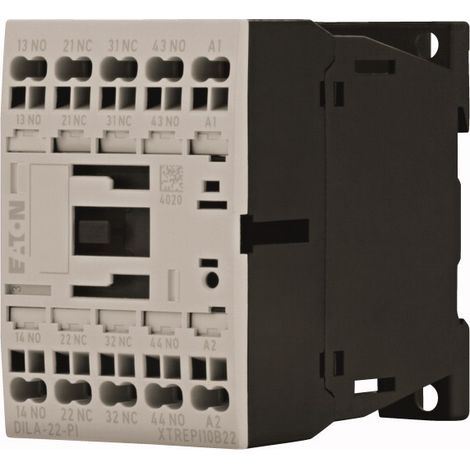 Contacteur auxiliaire 220 V 50/60 Hz 2 F 2 O Bornes Push In Bobine AC 000199641 EATON DILA 22(220V50/60HZ) PI