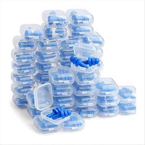 Weiche Silikon-Ohrstöpsel, wasserdicht und wiederverwendbar, perfekt zum Schwimmen. (1/5)