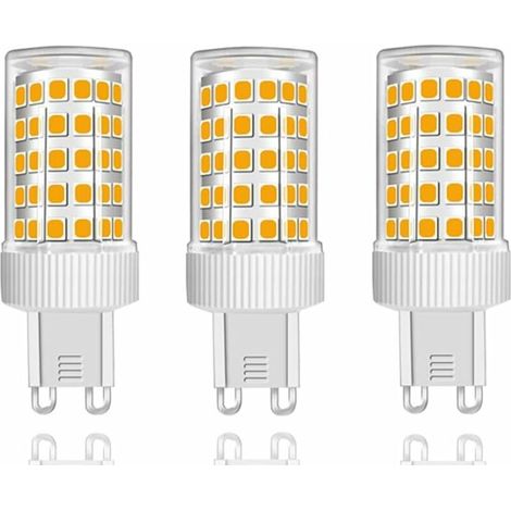 3er-Pack G9-LED-Lampen, 10 W, entspricht 150 W Halogen, 86 LEDs, 1000 lm, 360°-Abstrahlwinkel, ultrahell, AC 220–240 V, nicht dimmbar, Warmweiß 3000 K [Energieklasse B] (1/5)