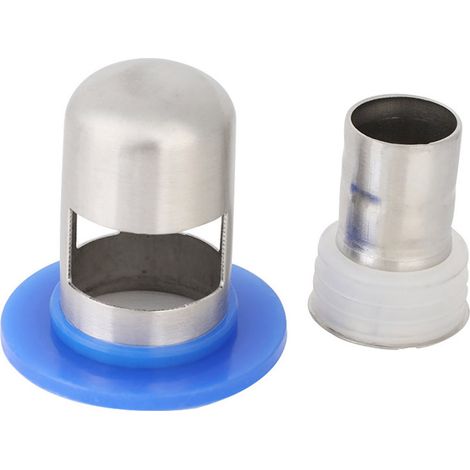 Scarico a pavimento in acciaio inox – antiodore – grande capacità – con coperchio – spesso – corto – per bagno