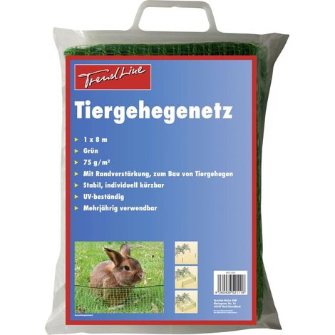 TrendLine Tiergehegenetz 1 x 8 m Käfige, Auslauf & Gehege (1/3)