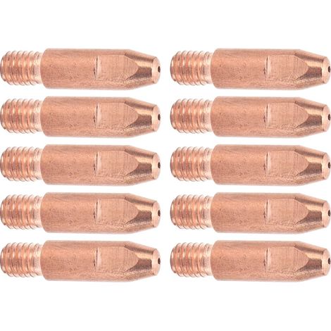 Konvolut von 10 Kupferkontaktspitzen – 24AKx1mm – 15AK MIG/MAG-Verbrauchsmaterialien