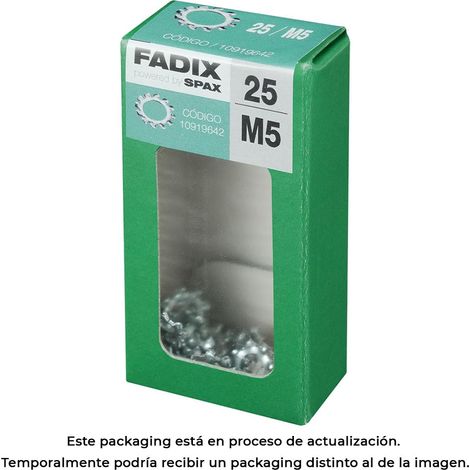 Caja de 25 unidades de arandela dentada M 5 Fadix (1/3)