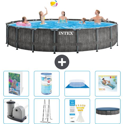 Prism Frame Pool Rund - 549x122 cm - 9-teilig S635