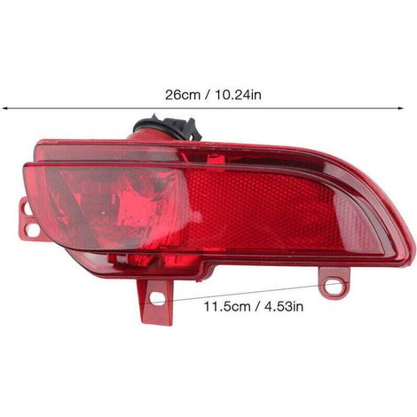 Feu antibrouillard arrière gauche pour Peugeot 206+ 2009-2012 – ABS résistant aux intempéries – Haute luminosité pour faible visibilité - 6350HA (1/4)