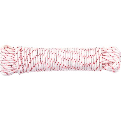 Maison Exclusive - Starterseil Weiß und Rot Ø3 mm 10 m Nylon (1/5)