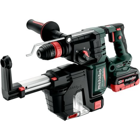 METABO Marteau perforateur burineur 18 V KH 18 LTX 28 BL Quick + ISA 18 LTX 28 - 2x5,5Ah - 3J - Coffret metaBOX (1/5)