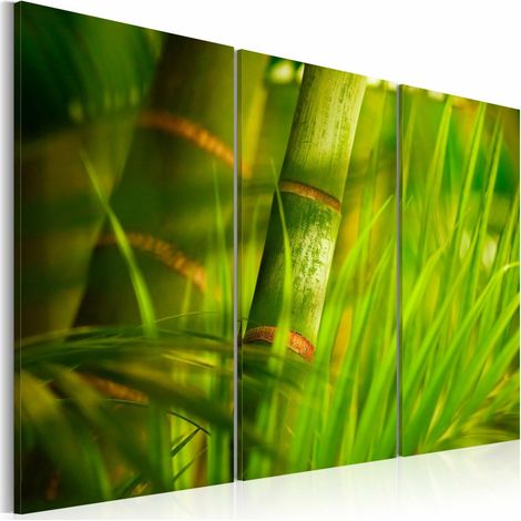 Tableau le vert vif des forêts tropicales - 120 x 80 cm (1/4)