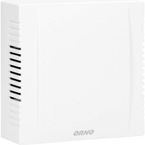 Kabelgebundene elektromechanische Türklingel – 1 Stück – Weißer Kunststoff – 2 Klingeltöne, 80 dB – Für den Innenbereich (Haus/Wohnung) – 110 x 110 x 39 mm (1/4)