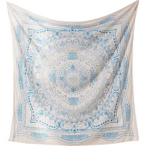 Tapisserie mandala géométrique de style bohème, décoration murale futuriste, utilisable comme drap, décoration de chambre ou couverture de plage hippie. Livraison directe disponible. (1/5)