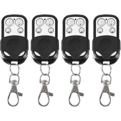 Télécommande universelle pour portail, lot de 4 télécommandes sans fil universelles pour voiture, porte de garage et portail. (1/5)