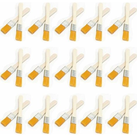 30 Flachborstenpinsel mit Holzgriffen, Holzpinsel, Pinsel für Wände, Pinsel