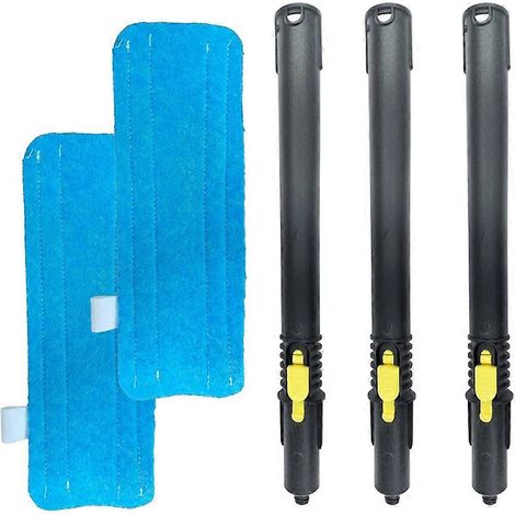 Tube d'extension avec chiffons en microfibre pour nettoyeur vapeur Karcher SC1 SC2 SC3 SC4 SC5 SG2 SG4 - Pièces détachées pour coins et bords C (1/5)