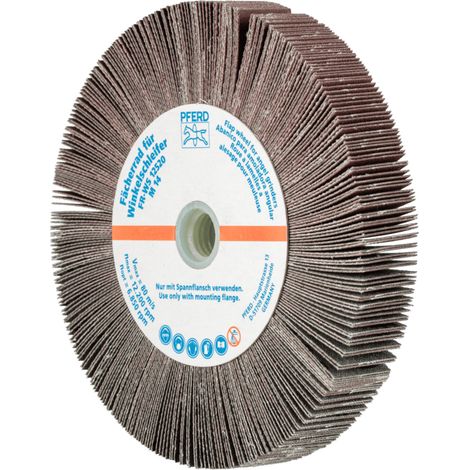 PFERD TOOLS Lamellenschleifrad für Winkelschleifer FR WS Ø 125x20mm M14 A320 universelle Anwendung 2 Stk (1/4)